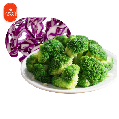 Bông cải xanh + Bắp cải tím 