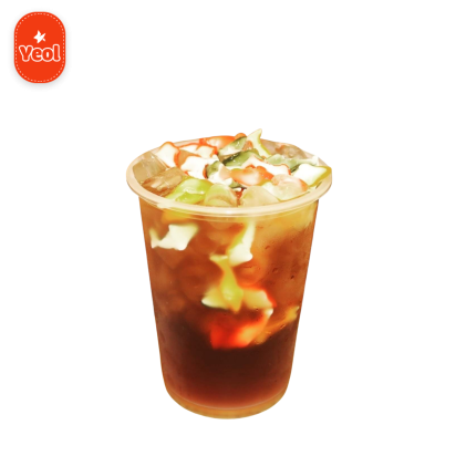 Trà tắc + Topping cá 